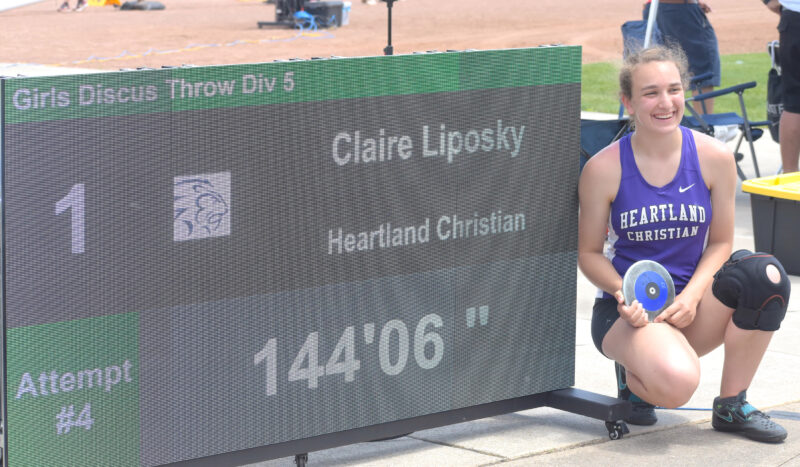 Heartland’s Liposky grabs state discus title